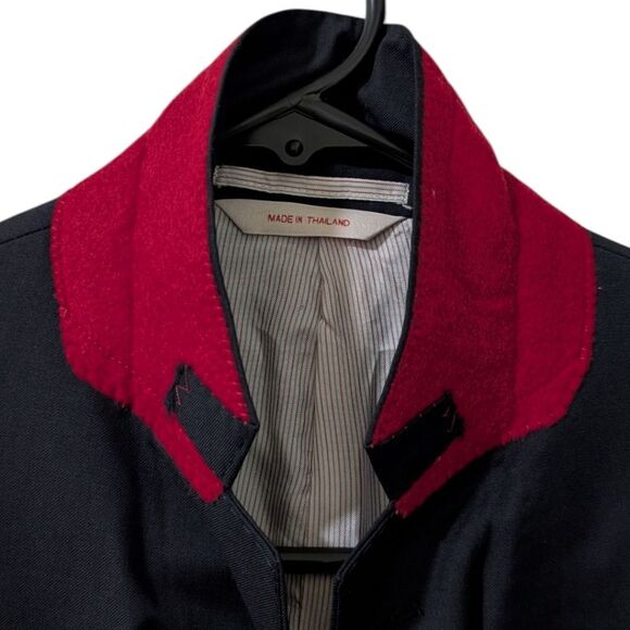 Brooks Brothers Red Fleece Marzotto Tessuto Navy Wool Blazer Jacket Men's 38S - Picture 9 of 13